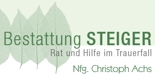 BESTATTUNG STEIGER - Nfg: Christoph Achs Logo